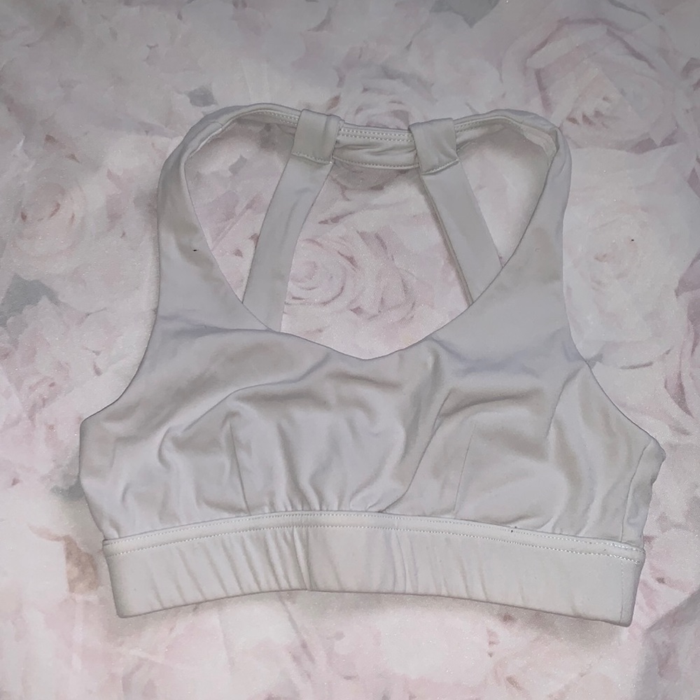 Buff Bunny White Women’s Sports Bra